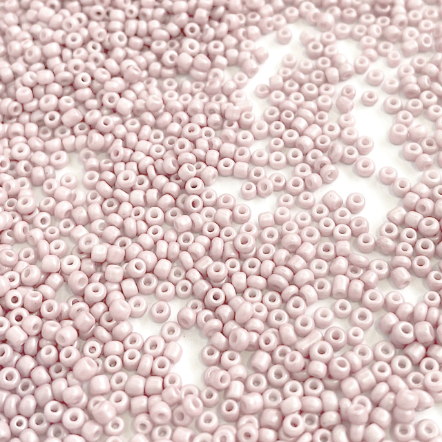 MOSTACILLAS 3X2MM PERLADAS  - ROSA VIEJO CLARO