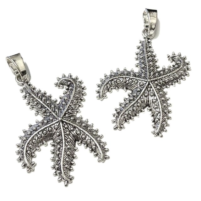 DIJE ESTRELLA DE MAR XL 60X51MM - NIQUEL