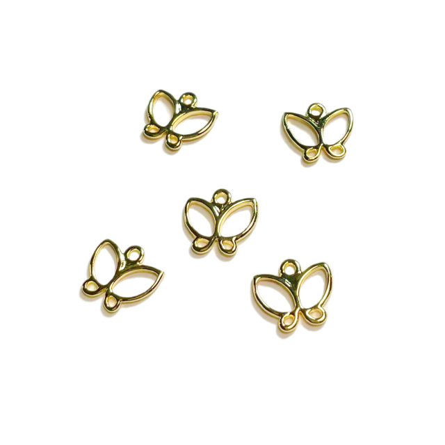 DIJE MARIPOSA 13X10MM - BAÑO DE ORO