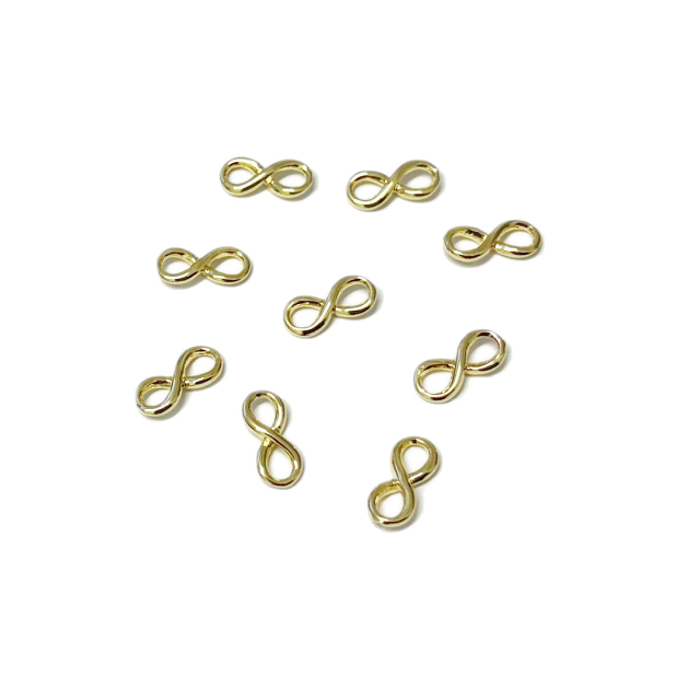 DIJE INFINITO 14X6MM - BAÑO DE ORO