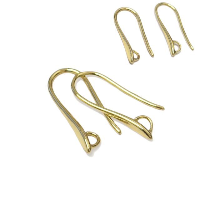 BRISURA - ANZUELO CARAVANA 20MM - BAÑO DE ORO
