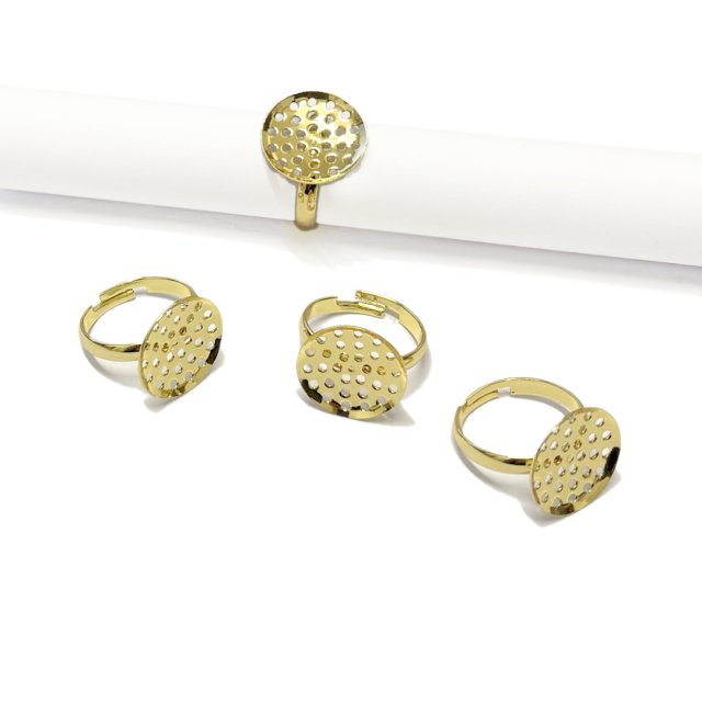 BASE DE ANILLO CAZUELA REJILLA 16MM - BAÑO DE ORO