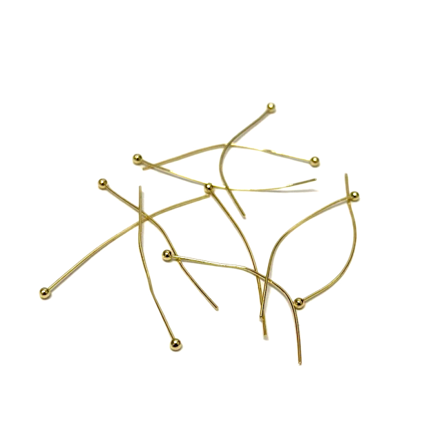 CLAVOS CABEZA BOLITA 0.6X40MM - BAÑO DE ORO