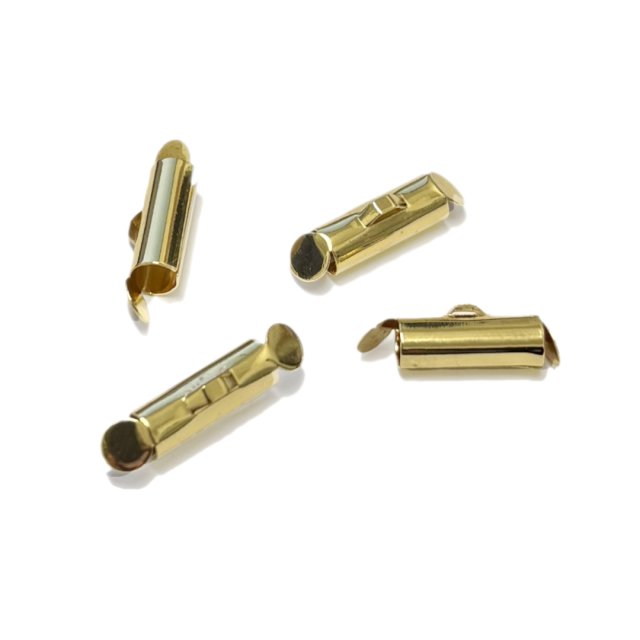 TERMINAL TUBO 5X13MM PARA MIYUKI - BAÑO DE ORO