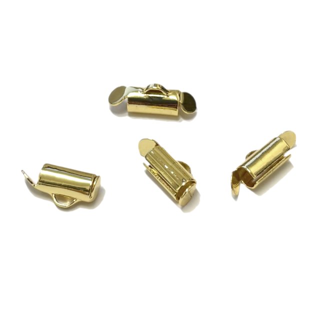 TERMINAL TUBO 4X9MM PARA MIYUKI - BAÑO DE ORO