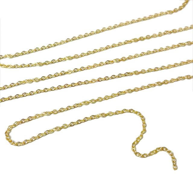 CADENA DERECHA CH121 (0.5X3X2MM) - BAÑO DE ORO