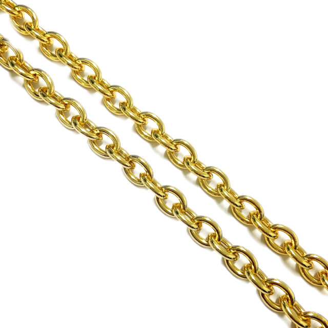 CADENA BAÑO DE ORO - 9X7X2MM