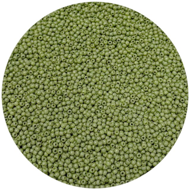 MOSTACILLAS CALIBRADAS 12/0 (2MM) - VERDE OLIVA