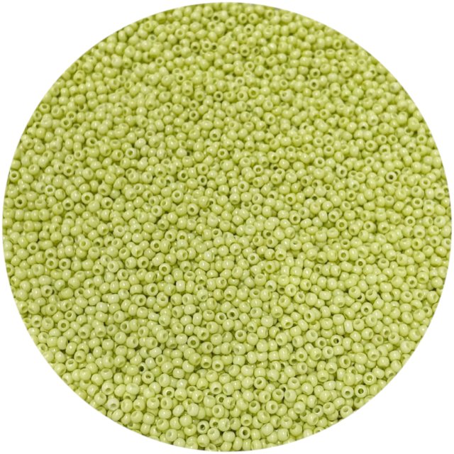 MOSTACILLAS CALIBRADAS 12/0 (2MM) - VERDE CLARO