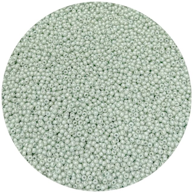 MOSTACILLAS CALIBRADAS 12/0 (2MM) - VERDE AGUA CLARO