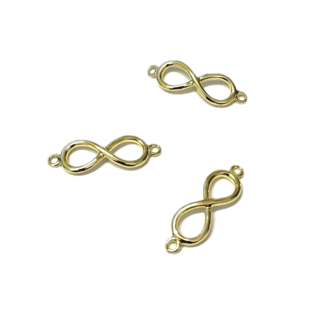 DIJE INFINITO 22X9MM - BAÑO DE ORO