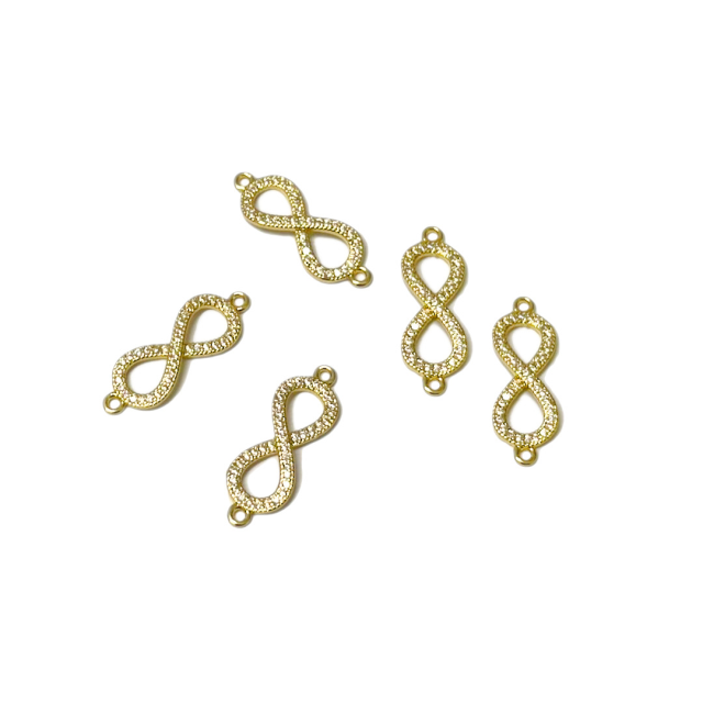 DIJE INFINITO 20X9MM - BAÑO DE ORO