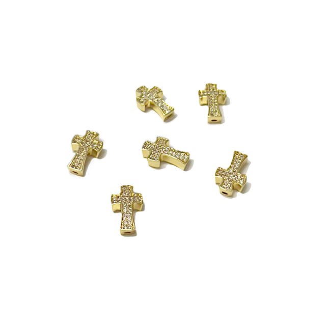 CRUZ-SEPARADOR 14X9MM - BAÑO DE ORO