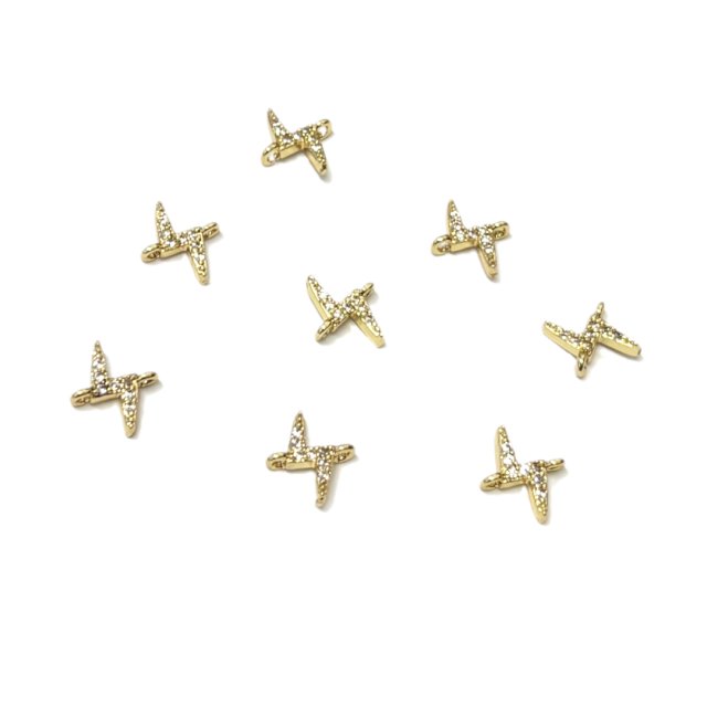 DIJE RAYO 9X5MM - BAÑO DE ORO (SEPARADOR)