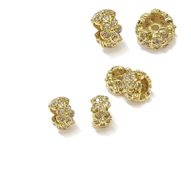 SEPARADOR FLOR 8X5MM - BAÑO DE ORO