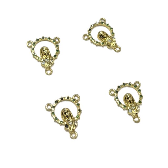 VERONICA VIRGEN NIÑA 15X12MM - BAÑO DE ORO