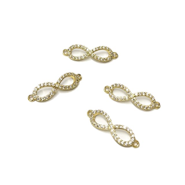 DIJE INFINITO  7X21MM - BAÑO DE ORO (SEPARADOR)
