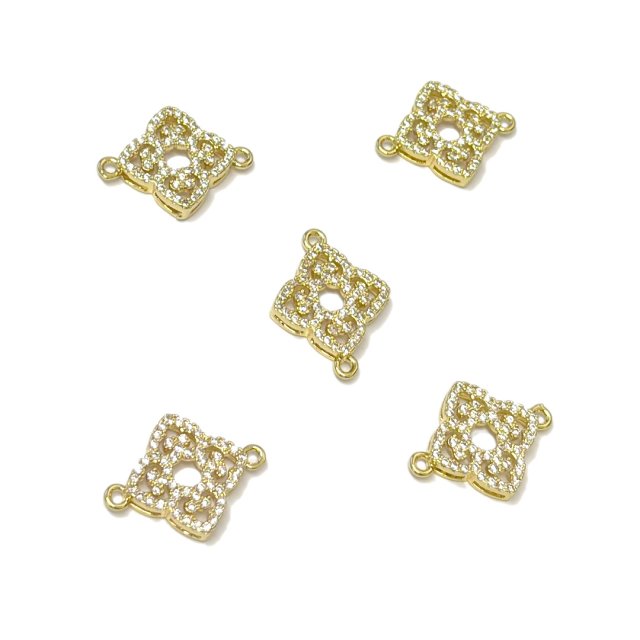 DIJE ROMBO 16MM - BAÑO DE ORO (SEPARADOR)