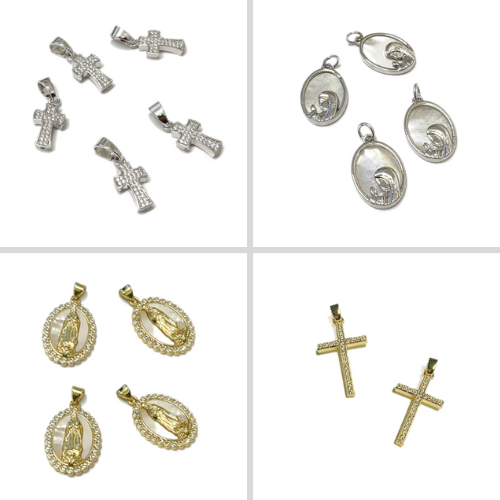 DIJES RELIGIOSOS BAÑO DE ORO - RODIO